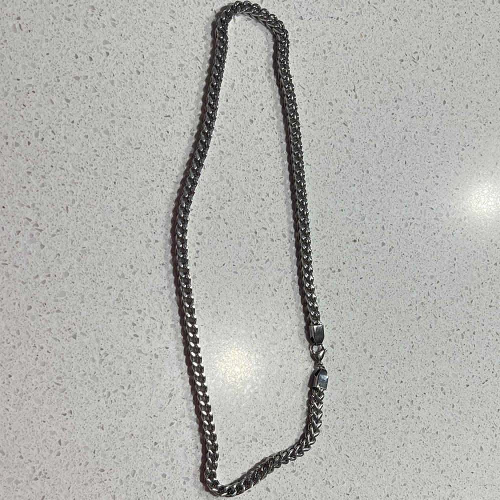 Men's 19” Silver Chain Necklace